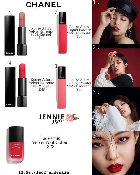 jennie chanel lipstick|Chanel makeup lipstick.